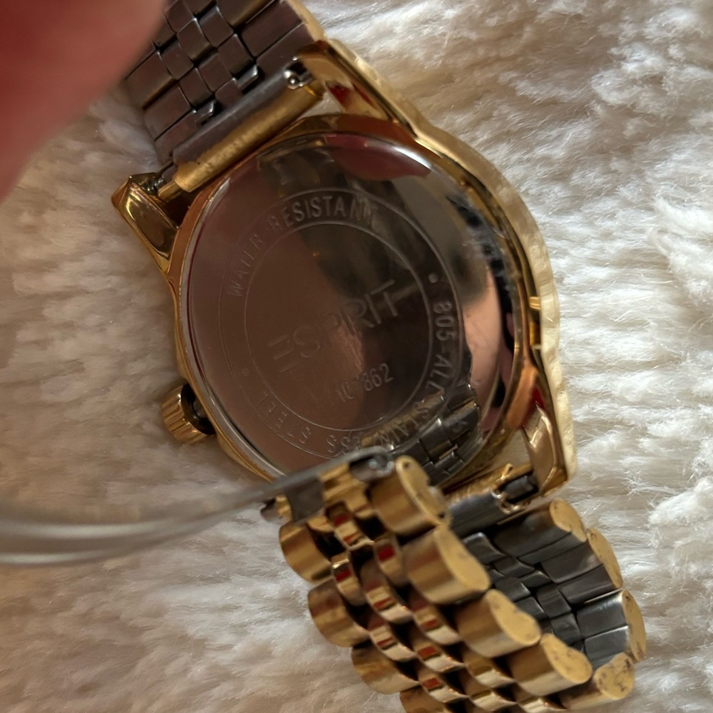 Esprit Gold Tone Bracelet Watch with White Dial - Picture 4 of 4